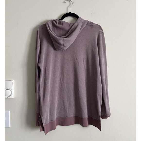 LL Bean Mens Medium Pullover Hoodie Lightweight Outdoor Hiking Multisport Purple - Picture 4 of 4